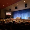 Judge Eileen T. Gallagher, Judge Michelle J. Sheehan, and Judge Ray Headen heard oral arguments in two cases in an auditorium filled with government high school students.